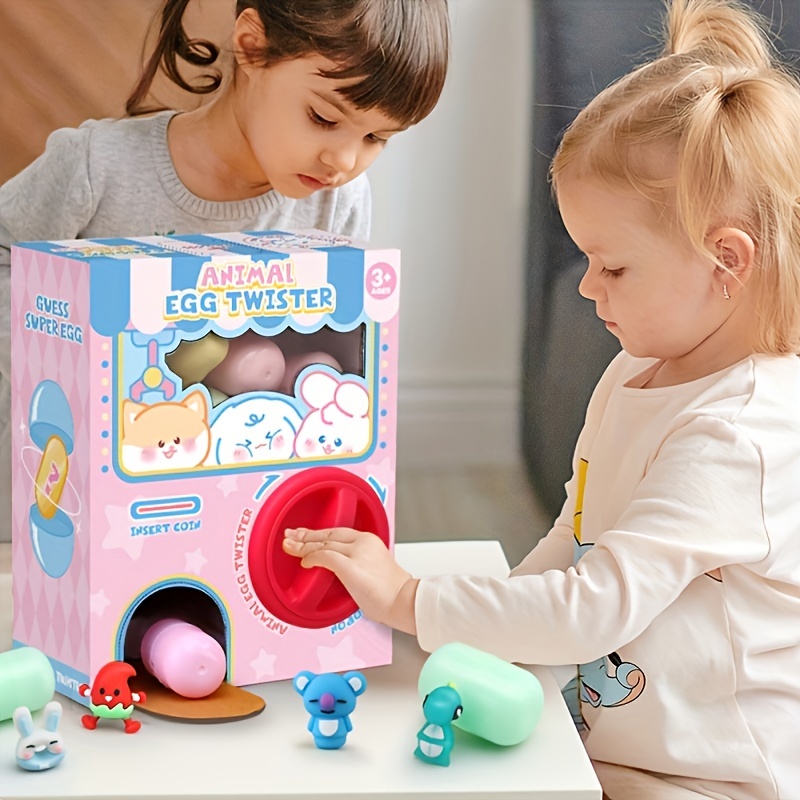 Prize Capsule Toy Machine - ตู้ขายของเล่นแบบแคปซูล ไข่เซอร์ไพรส์ ของรางวัล เกมตู้จับตุ๊กตาจิ๋ว กล่องสุ่ม ของขวัญคริสต์มาสสำหรับเด็กชายและเด็กหญิง