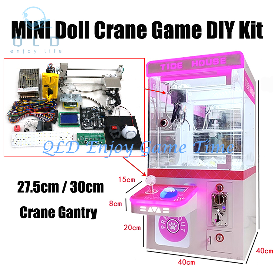 Crane Claw Motor - เครื่องเล่นเกมอาร์เคดแบบ DIY ขนาดเล็ก 25.7 ซม./30 ซม.