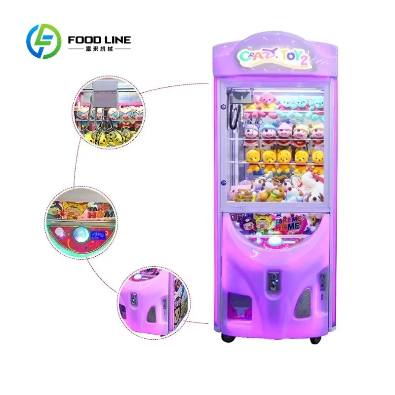 Bill Acceptor Vending - เครื่องเกมคีบตุ๊กตาหยอดเหรียญแบบกำหนดเองได้ พร้อมตัวรับธนบัตร สำหรับจำหน่ายตุ๊กตาและของเล่นรางวัลในสถานบันเทิง