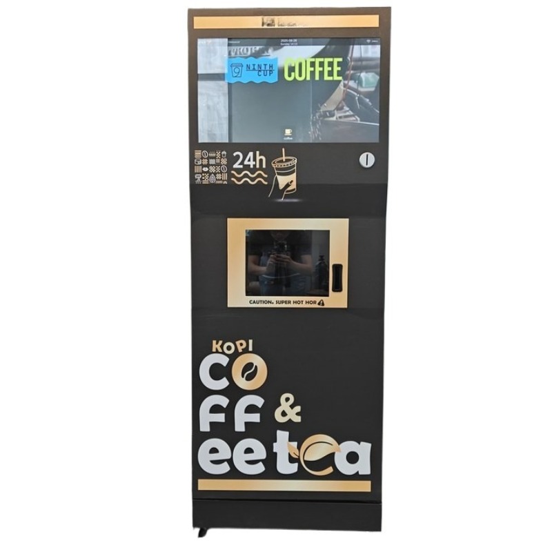 Vending Machine Qr Code - เครื่องจำหน่ายกาแฟอัตโนมัติขนาดเล็กสำหรับใช้งานกลางแจ้งและในร่ม พร้อมระบบชำระเงินด้วยคิวอาร์โค้ด ตัวเครื่องโลหะทนทาน และเครื่องกวนคุณภาพพรีเมียม