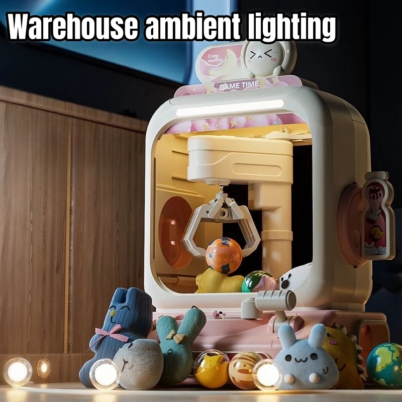Vending Arcade Games - เครื่องเกมคีบตุ๊กตาอิเล็กทรอนิกส์ ปรับระดับได้ พร้อมเสียงเพลง ของขวัญวันเกิดสำหรับเด็ก