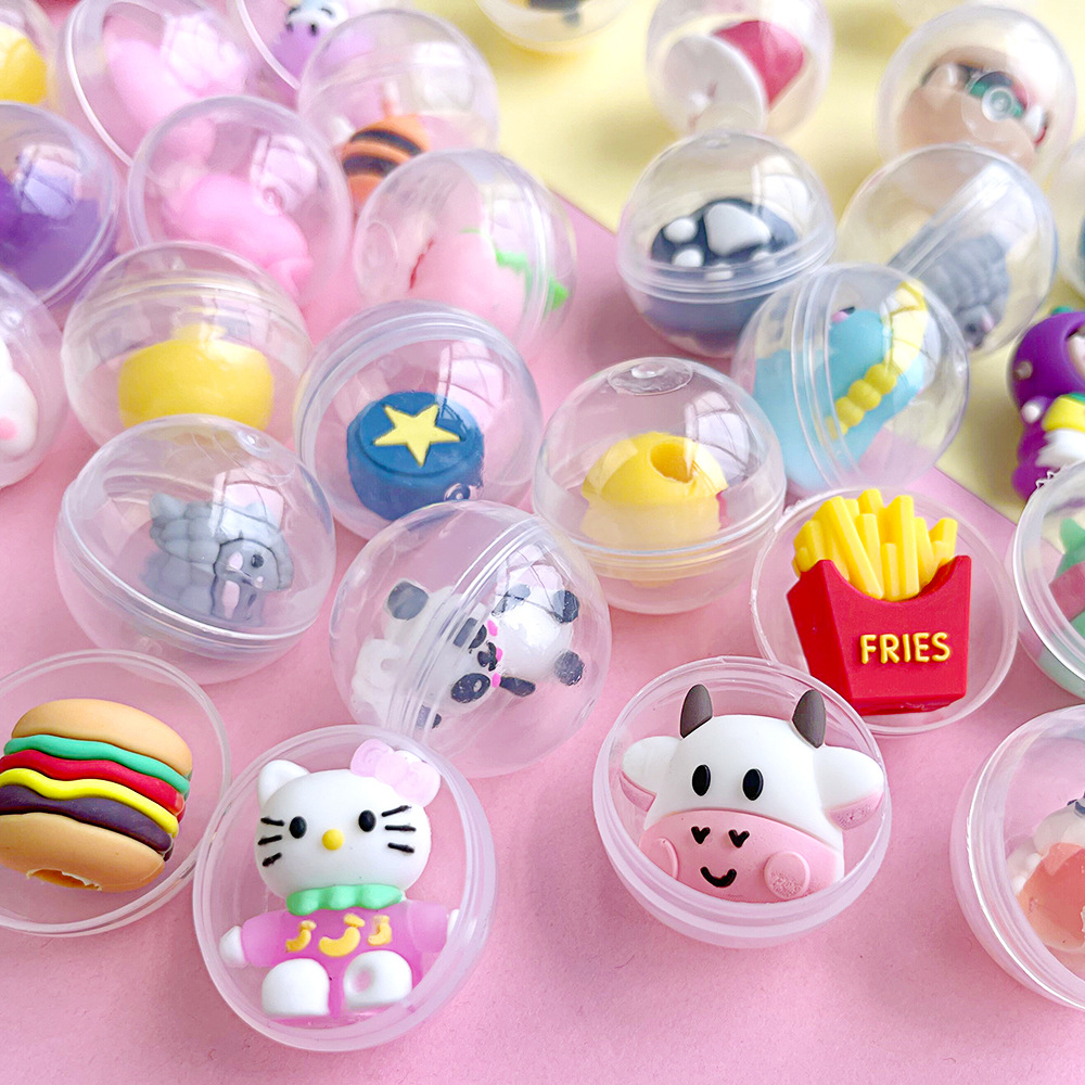 Prize Capsule Toy Machine - เครื่องเกมลูกบอลไข่บิด32มม. แคปซูลของเล่นสำหรับเด็กเครื่องตีไข่ qiqu
