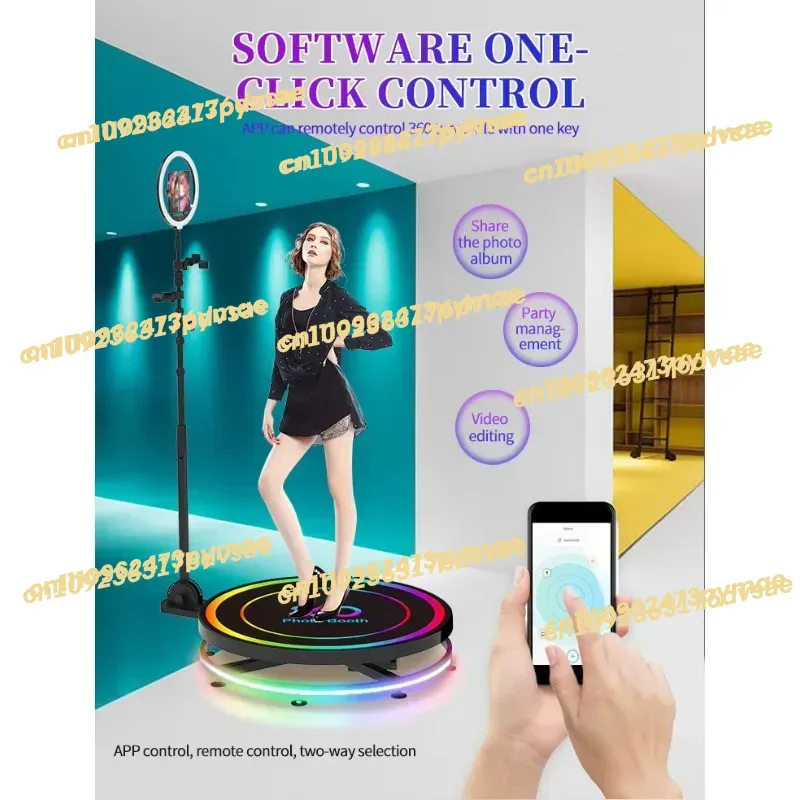 Photo Booth Machine - เครื่องถ่ายภาพอัตโนมัติแบบหมุนได้ 2025 Smart Magic Rotation Machine