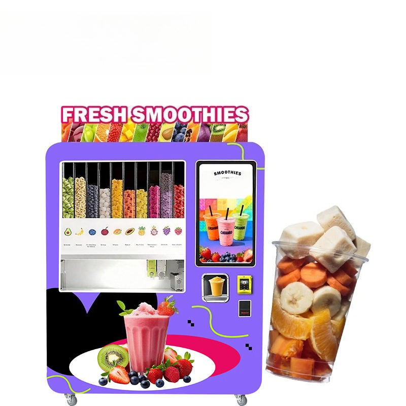 Vending Machine Qr Code - เครื่องจำหน่ายสมูทตี้อัตโนมัติเต็มรูปแบบ ปี 2026 รุ่นใหม่ สำหรับมืออาชีพ รองรับการชำระเงินด้วยบัตรเครดิต