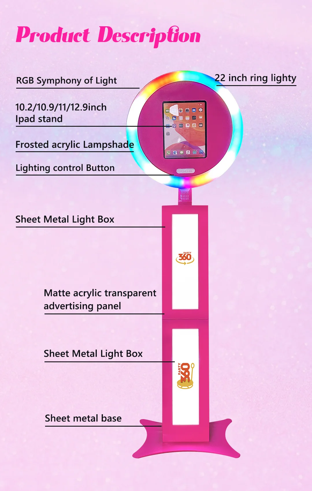 ตู้ถ่ายรูปไอแพดทรงรี 12.9 นิ้ว - Photo Booth Machine บทวิจารณ์และราคา