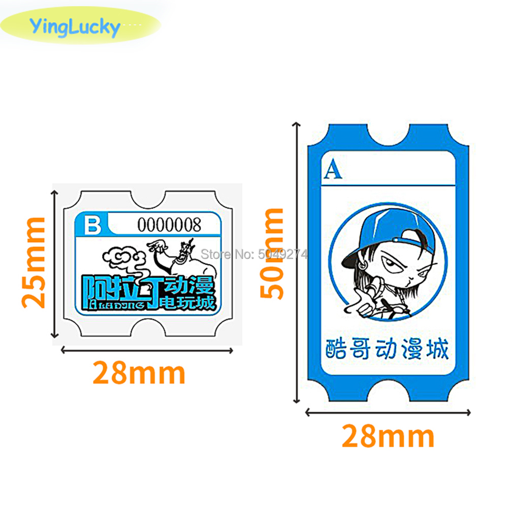 Yinglucky 2000ชิ้น/ล็อตหวย Red - Ticket Redemption Machine บทวิจารณ์และราคา