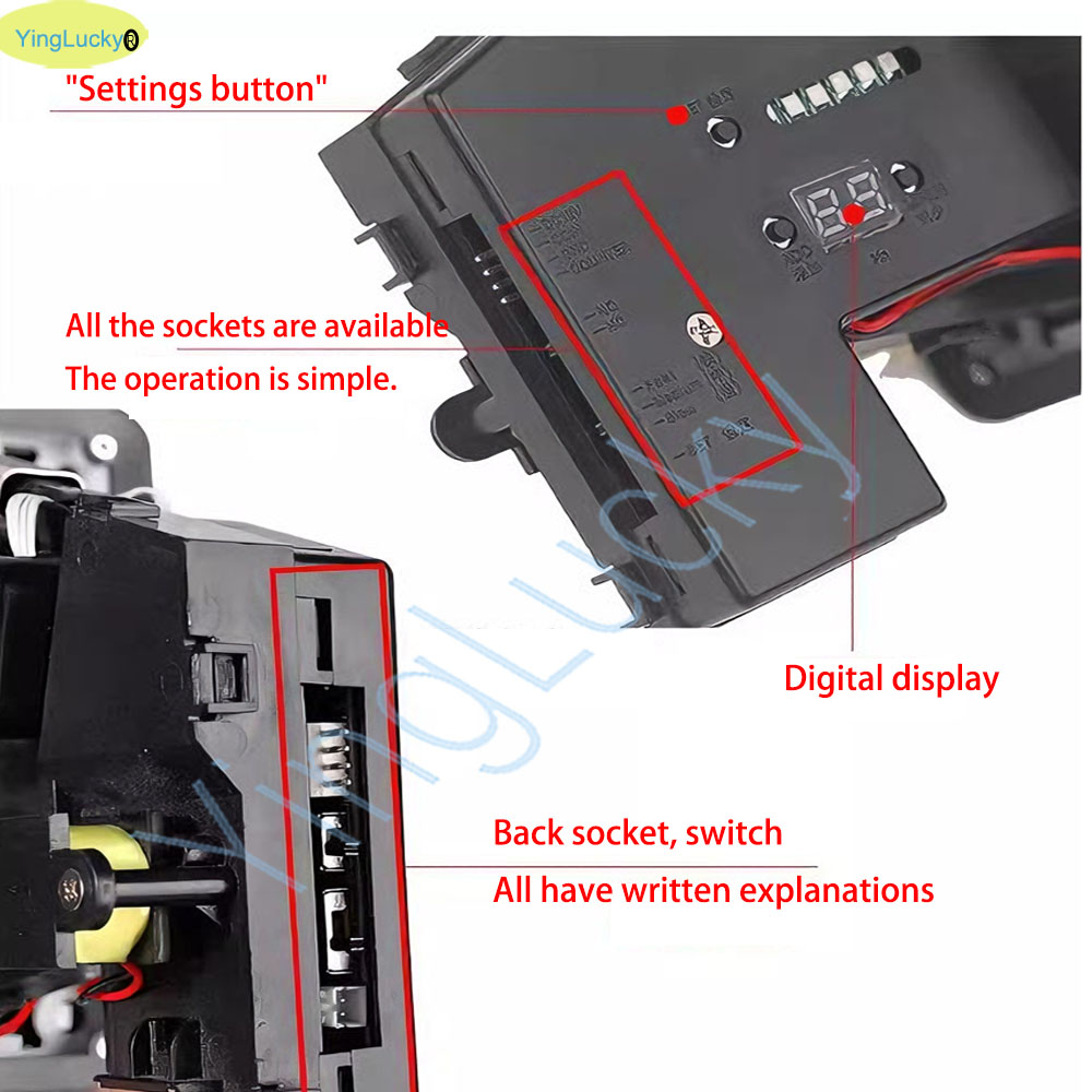 ตัวรับเหรียญแบบหลายชนิดพร้อมไฟ - Arcade And Vending บทวิจารณ์และราคา