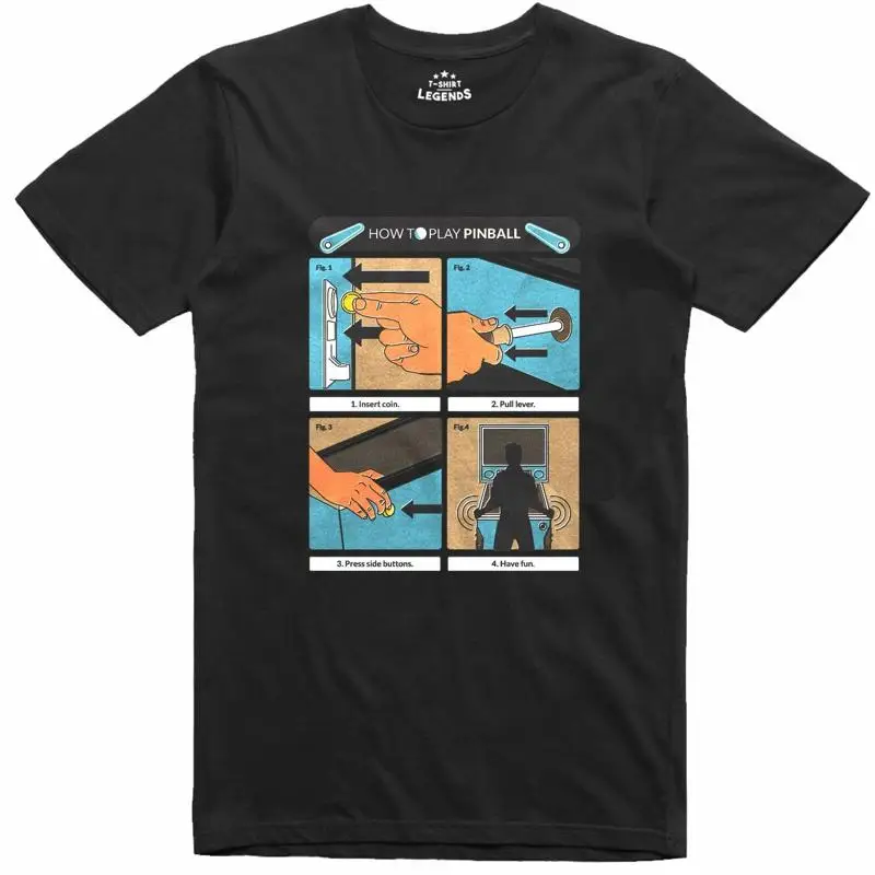 เสื้อยืดผู้ชายลายเครื่องพินบอล - Pinball Machine บทวิจารณ์และราคา