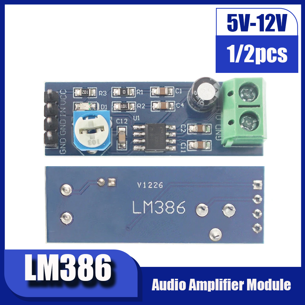 โมดูลเครื่องขยายเสียง LM386 1/ - Arduino Vending Machine Project บทวิจารณ์และราคา