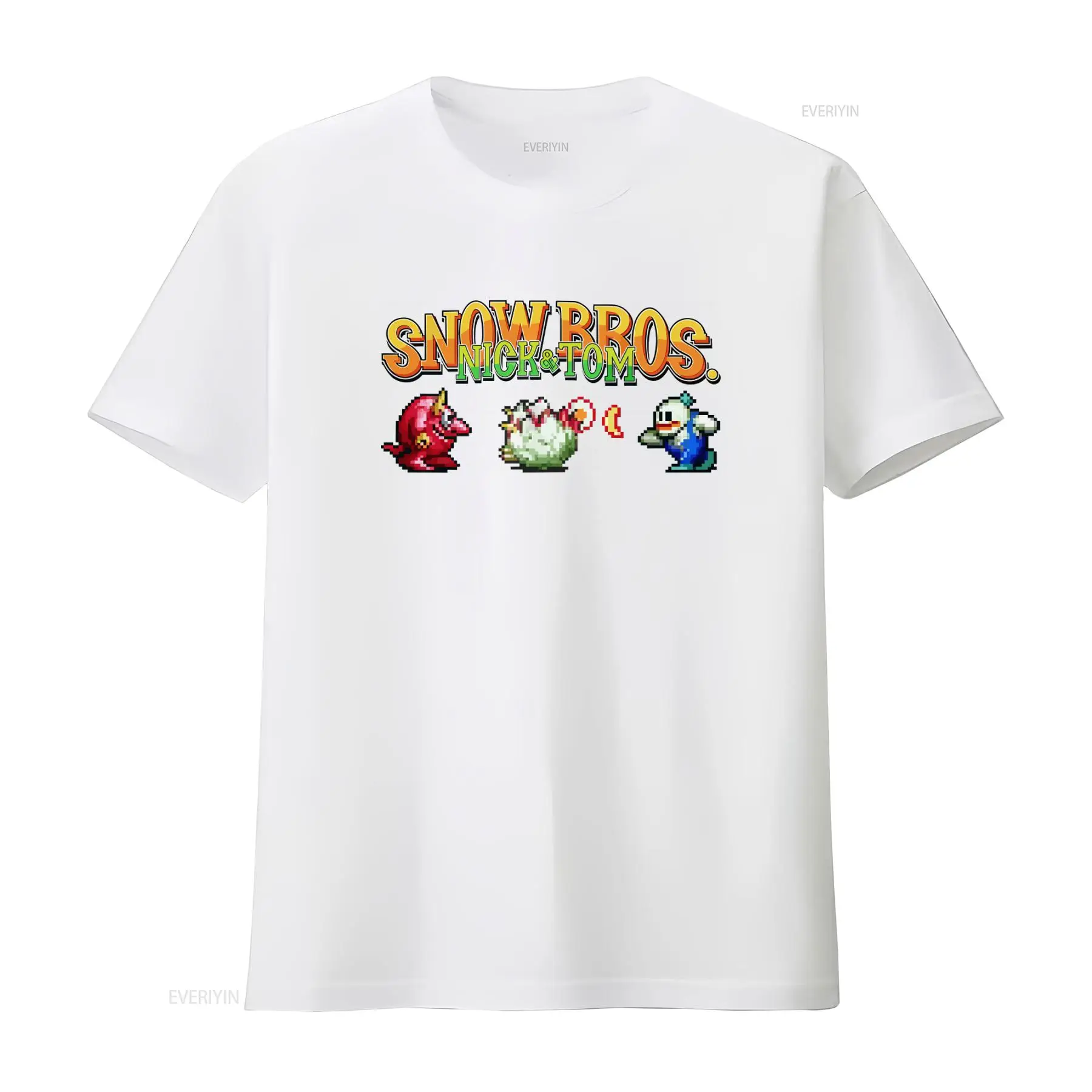 เสื้อยืดลาย Snow Bros Retro Ar - Arcade No บทวิจารณ์และราคา
