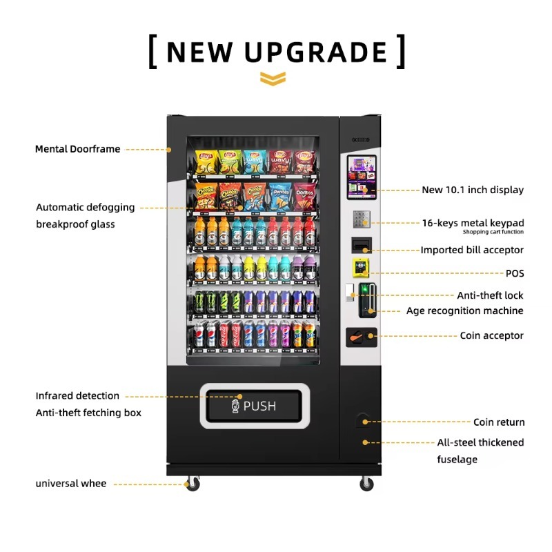 ตู้จำหน่ายขนมและเครื่องดื่มแบบ - Vending Machine Qr Code บทวิจารณ์และราคา