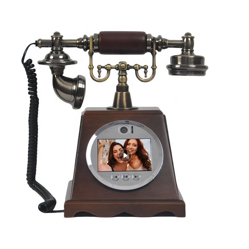 โทรศัพท์วินเทจลายไม้วอลนัทแบบโ - Photo Booth Machine บทวิจารณ์และราคา